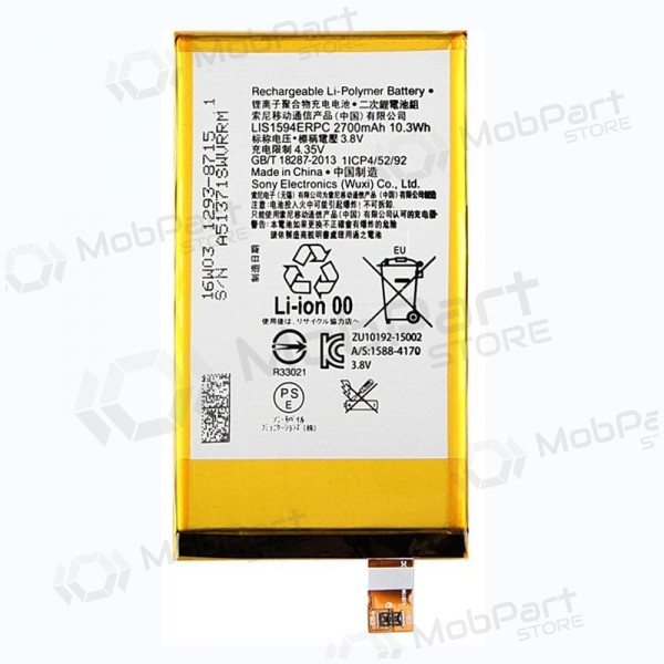 Sony Xperia Z5 Compact / XA Ultra / X Compact (LIS1594ERPC) bateria / acumulador (2700mAh)