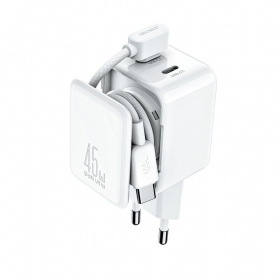 Carregador Joyroom JR-TCL05 45W 2xUSB-C branco