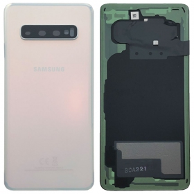 Samsung G973 Galaxy S10 tampa traseira da bateria branco (Prism White) (usado grade B, original)