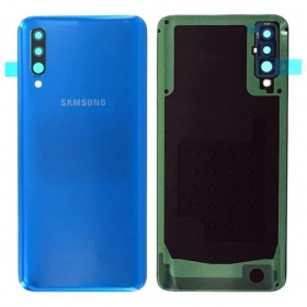 Samsung A505 Galaxy A50 2019 tampa traseira da bateria (Prism Crush Blue) (usado grade C, original)