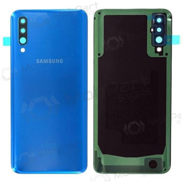 Samsung A505 Galaxy A50 2019 tampa traseira da bateria (Prism Crush Blue) (usado grade C, original)