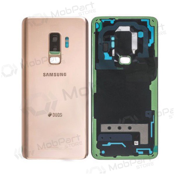 Samsung G965F Galaxy S9 Plus tampa traseira da bateria dourado (Sunrise Gold) (usado grade A, original)