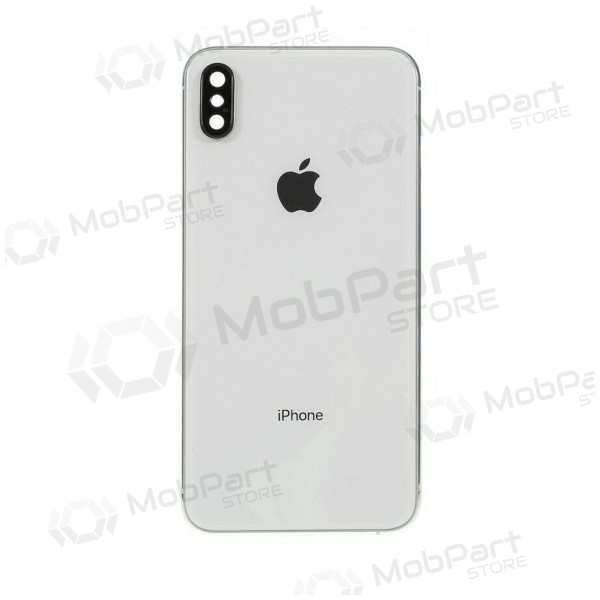 Apple iPhone XS Max tampa traseira da bateria (branco) (usado grade C, original)