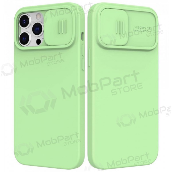 Apple iPhone 15 Pro Max capa „Nillkin Silicone“ (verde luz)