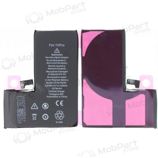 Bateria apple iPhone 15 Pro, acumulador (self-diagnosable) (premium)
