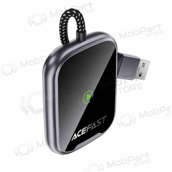 Adaptador CarPlay Acefast QC1 sem fio Android Auto preto