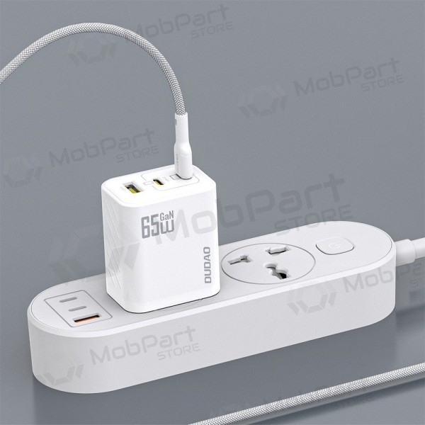 Carregador de telefone Dudao A28PC 45 W GaN 2x USB-C com cabo USB-C 1 m preto