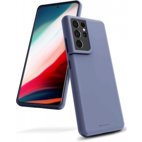 Capa Mercury Silicone Case Samsung A566 A56 5G azul escuro