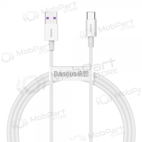 USB cabo Baseus Superior iš USB į Type-C 66W 2.0m branco CATYS-A02