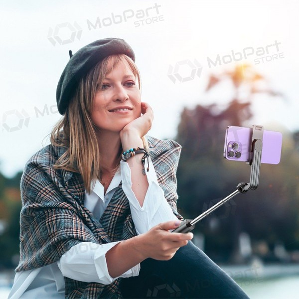 Tripé de bastão de selfie Borofone BY11 para telefone até 0.7 m Bluetooth preto