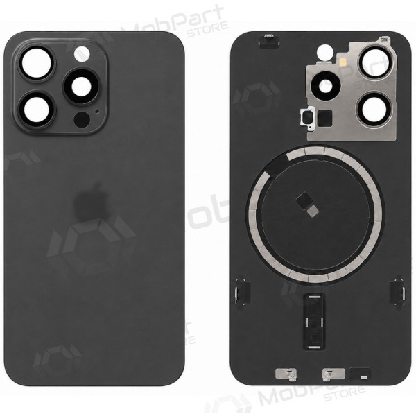Capa traseira para Apple iPhone 15 Pro (preta) (Premium)
