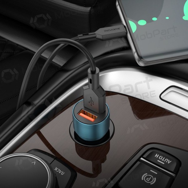 Carregador automobilinis Borofone BZ19B 2xUSB-A QC3.0 36W preto