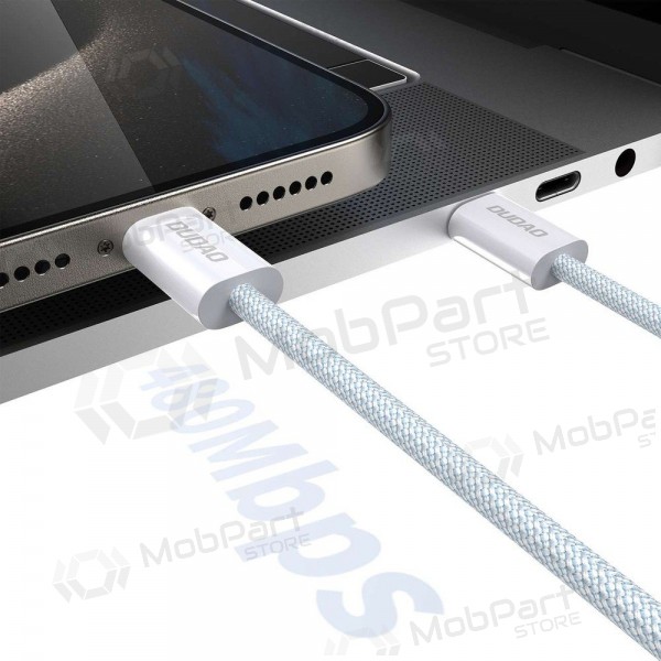 Cabo USB-C Dudao L6C USB-C para USB-C 1 m 60 W branco