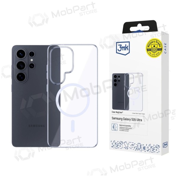 Capa para Samsung Galaxy S26 Ultra "3mk Clear MagCase" (transparente)