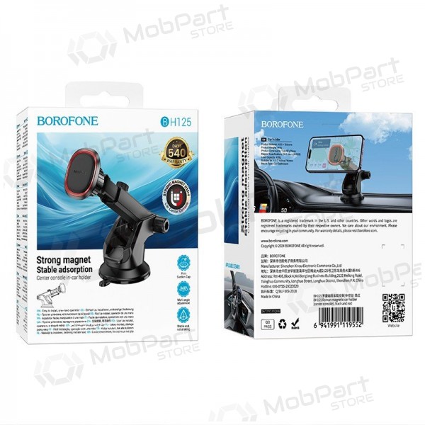 Suporte de telefone para carro Borofone BH125 para painel de instrumentos 4.5–7 polegadas.