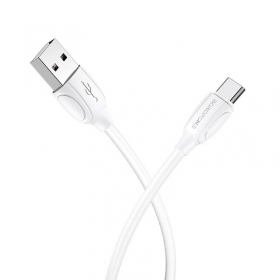USB cabo Borofone BX19 USB-A to USB-C 1.0m branco