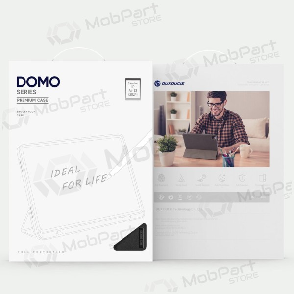 Capa para Apple iPad Air 13 (2024, 2025, 2026) - Dux Ducis Domo (preta)