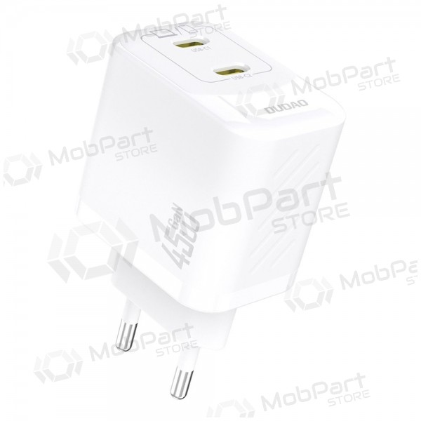 Carregador de telefone Dudao A28P 45 W GaN 2x USB-C branco
