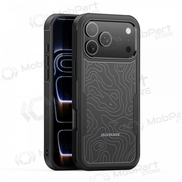 Capa para Apple iPhone 17 Pro Max, 18 Pro Max - Dux Ducis Shld preta (Contour Pattern)