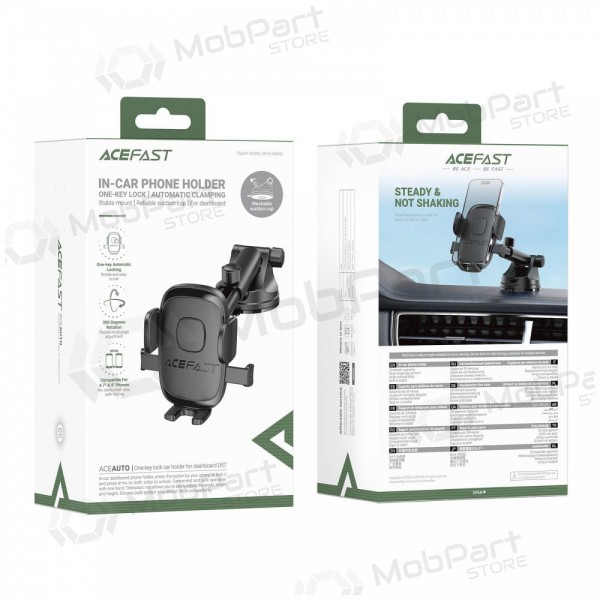 Suporte automotivo de telefone Acefast D57 para painel e vidro com ventosa