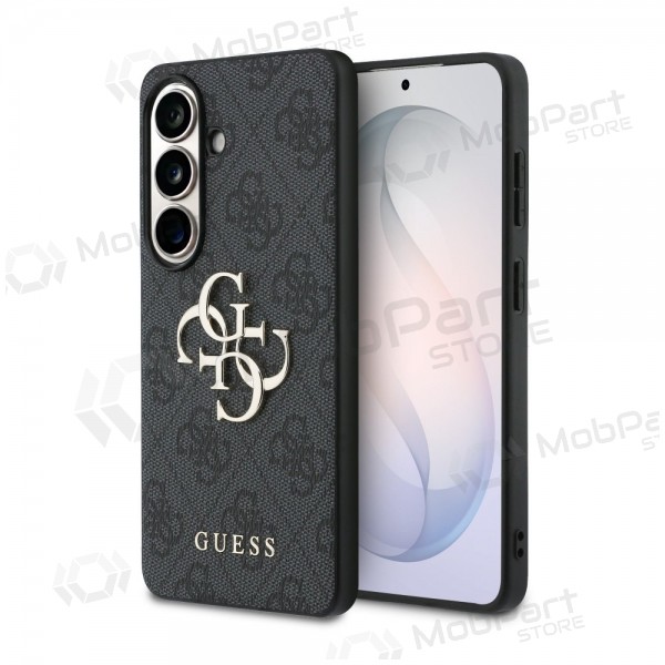 Capa Samsung Galaxy S26 - Guess PU 4G Metal Logo (cinzento)