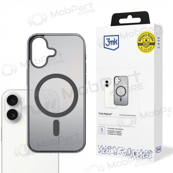 Capa para Apple iPhone Air -3mk Frosty MagCase- (preta)