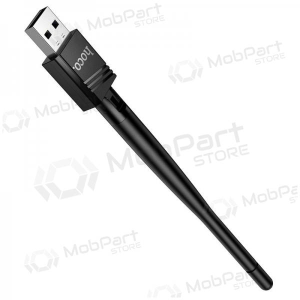 Adaptador USB Wi-Fi Hoco HI37 USB Wi-Fi 4 preto
