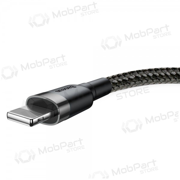 USB cabo Baseus Cafule USB-A to Lightning 2.4A 1.0m cinza-preto CALKLF-BG1