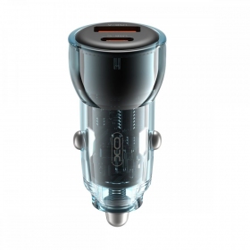 Carregador de carro XO CC60 USB-A/USB-C 60W azul