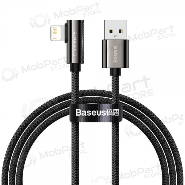 USB cabo Baseus Legend Lightning 2.4A 1.0m (preto) CALCS-01