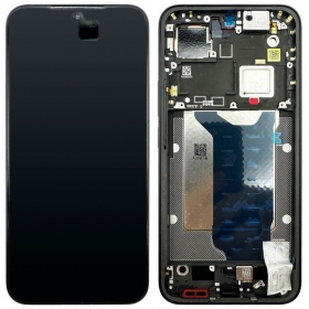 Tela Xiaomi 15T Pro 5G (preta) (com moldura) (original)