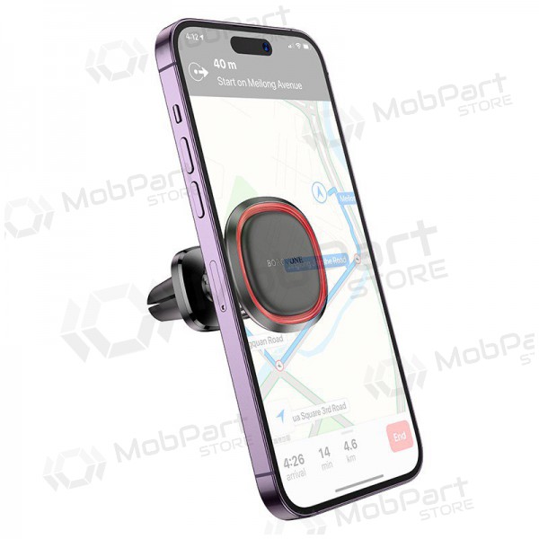 Suporte para telefone de carro Borofone BH124 (air vent) preto