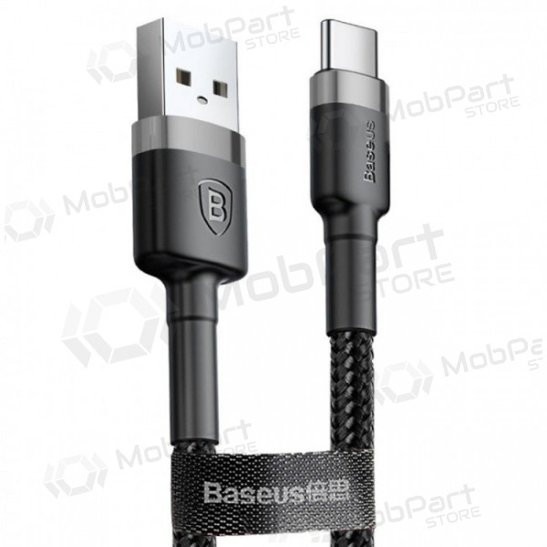 USB cabo Baseus Cafule microUSB 1.0m 2.4A (cinza-preto) CAMKLF-BG1