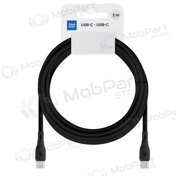 Cabo USB-C Blue Star PJ73-14-3 USB-C para USB-C 2 m 60 W preto