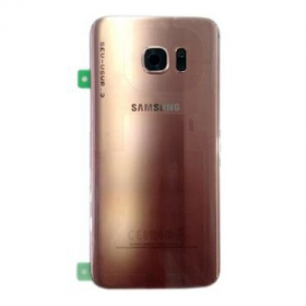 Samsung G935F Galaxy S7 Edge tampa traseira da bateria rosa (rose pink) (usado grade B, original)
