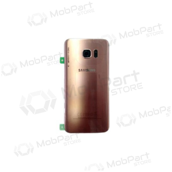 Samsung G935F Galaxy S7 Edge tampa traseira da bateria rosa (rose pink) (usado grade B, original)