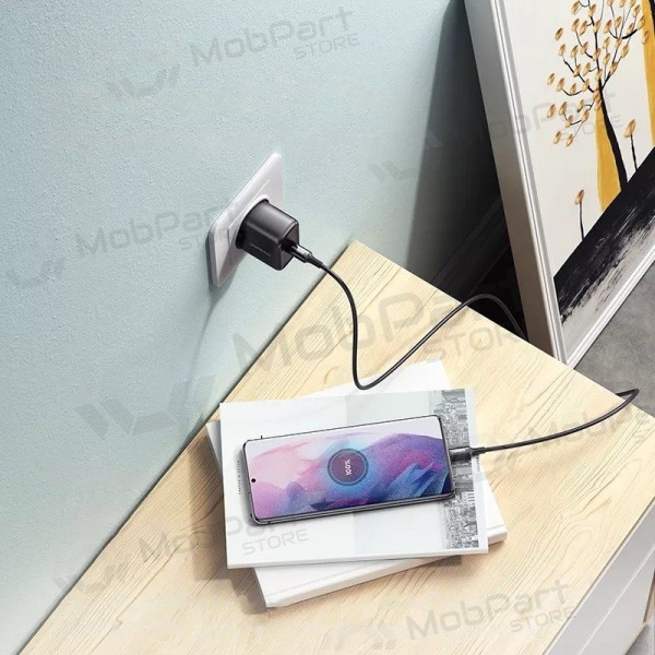 Carregador buitinis Ugreen CD250 USB-C 25W + USB-C cable 2.0m preto
