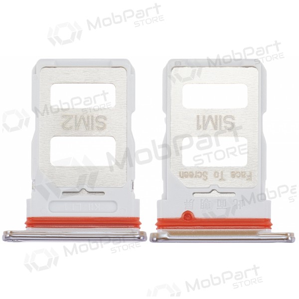 Suporte de cartão SIM Xiaomi Poco F3, Mi 11i (branco)