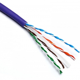 Cabo de comunicação Excel 190-071-500 Cat6 U/UTP (LSOH, 23AWG, B2CA, violeta, bobina de 500m.)