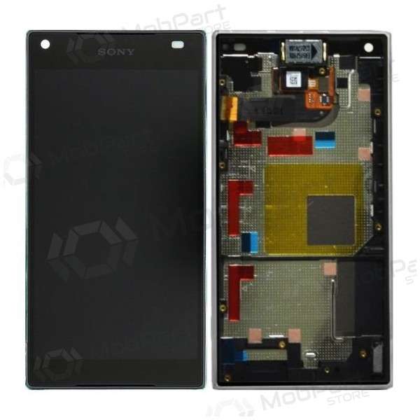 Sony E5803 / E5823 Xperia Z5 Compact ecrã (preto) (com moldura) (usado grade B, original)