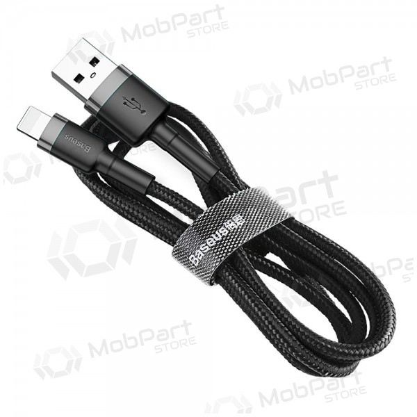 USB cabo Baseus Cafule USB-A to Lightning 2.4A 1.0m cinza-preto CALKLF-BG1