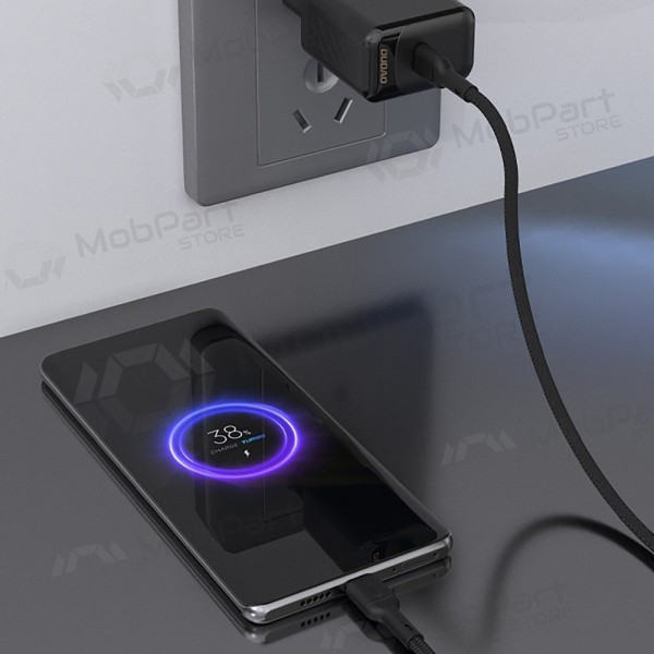 Cabo USB-C Dudao L9C USB-C para USB-C 2 m 65 W preto