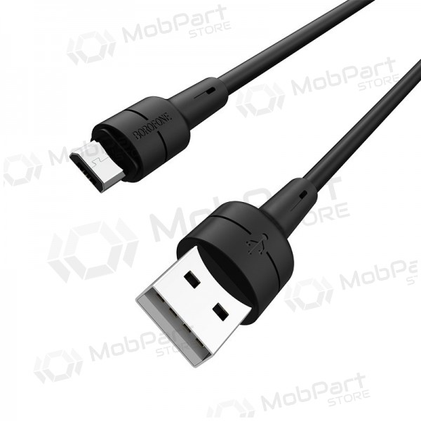 USB cabo Borofone BX30 microUSB 1.0m (preto)