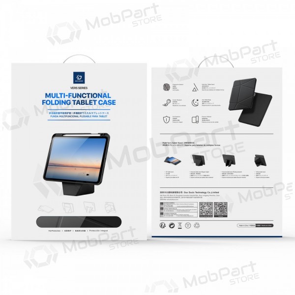Capa para Apple iPad 10.9 2022, iPad 11 2025 - Dux Ducis Vers (preta)