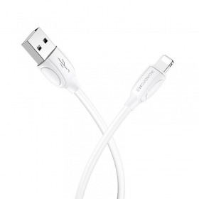 Cabo Lightning Borofone BX19 USB-A para Lightning 1 m branco