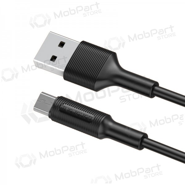 USB cabo Borofone BX1 microUSB 1.0m (preto)