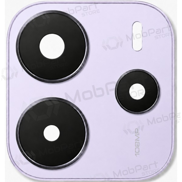 Vidro da câmera com moldura para Xiaomi Redmi Note 14 4G (roxo)