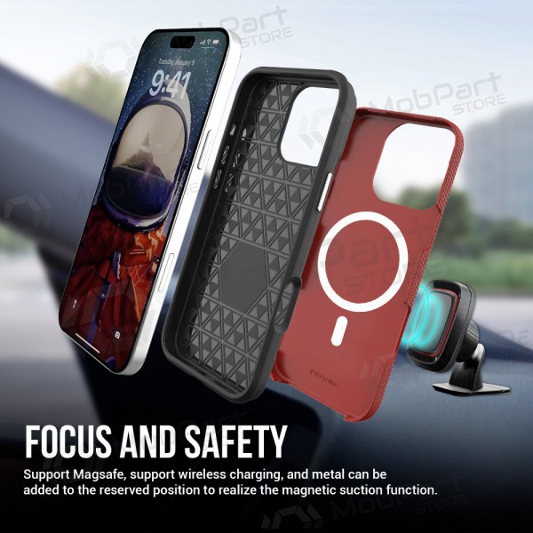 Apple iPhone 14 Pro capa „Perfectionists“ (vermelho)