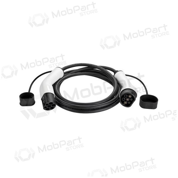 Elektromobilio cabo de carregamento Type 2 - Type 2, 32A, 22kW, 3-fazė, 10m