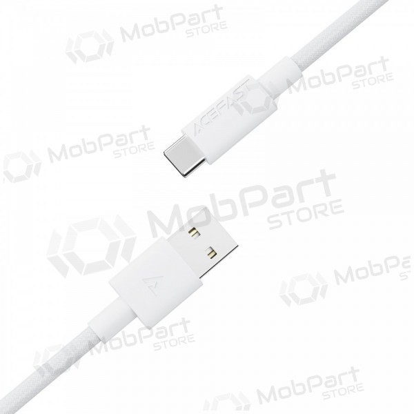 USB cabo Acefast C18-04 USB-A to USB-C 1.2m branco
